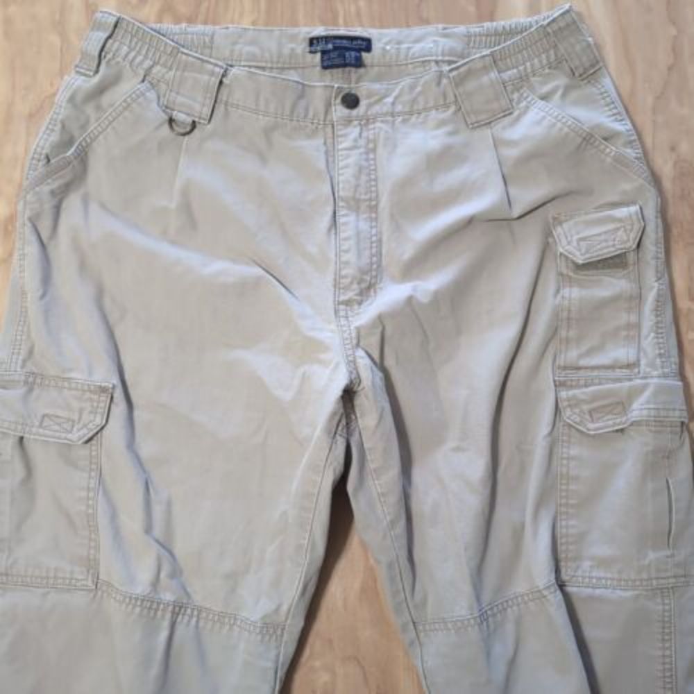 5.11 Tactical 74251 Series Pants Men's 38x34 Beige Pockets On Pockets Cargo